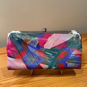 HOBO Leather Lauren Double-Frame Clutch Wallet
